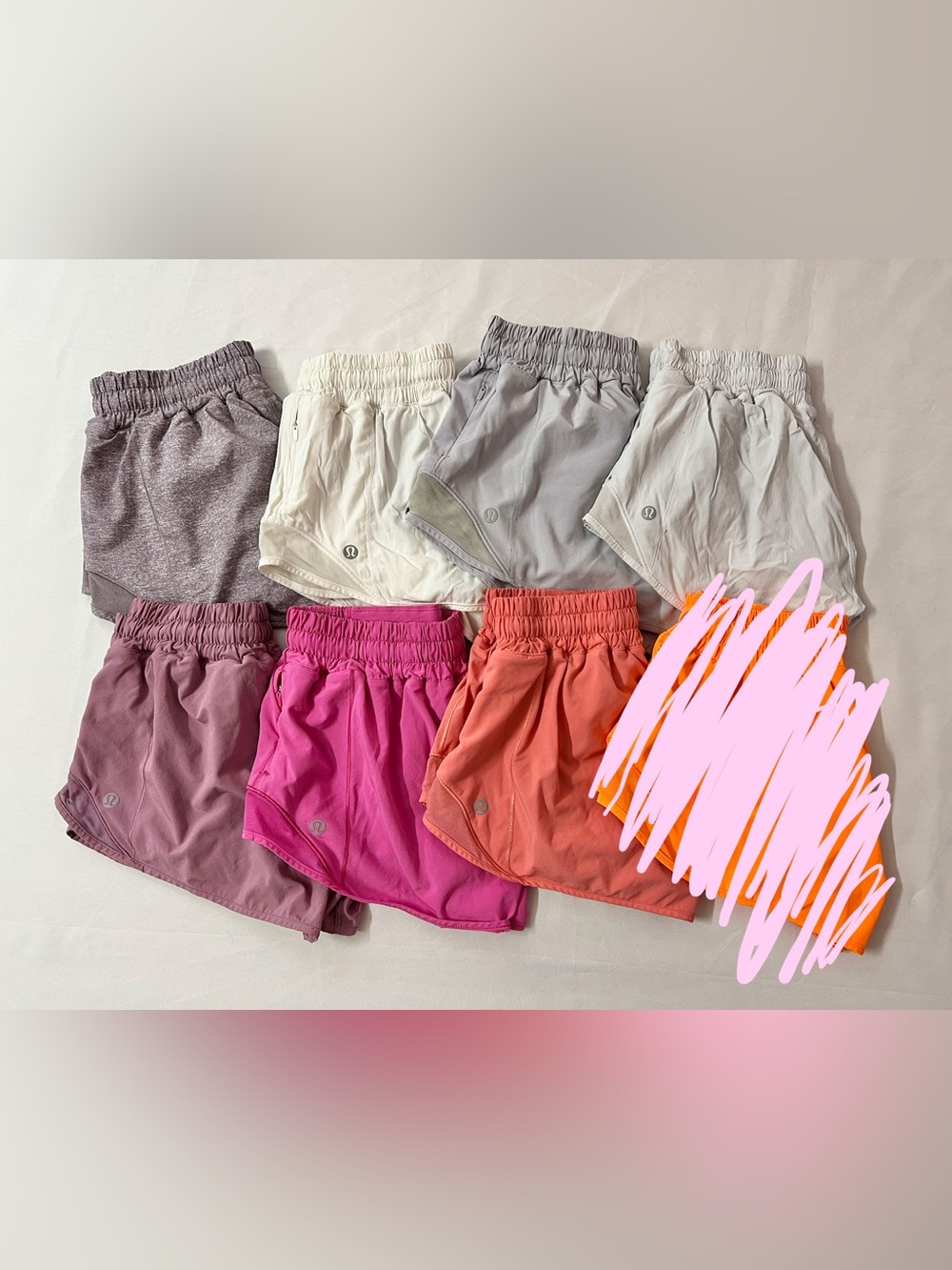 Lululemon Hotty Hot Low Rise Lined Shorts Short Bundle - Picture 2 of 10